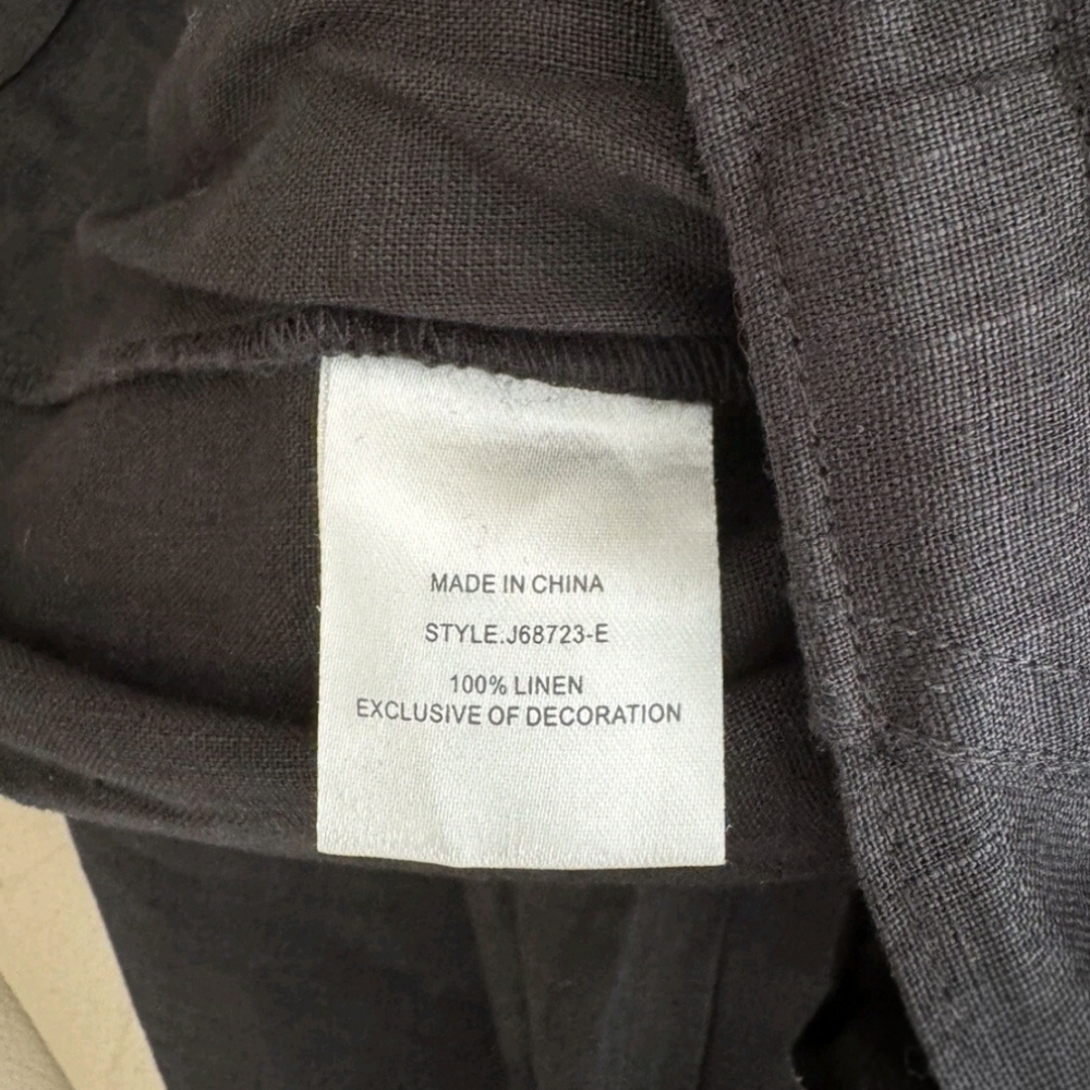 Johnny Was Addison Embroidered Wide-Leg Linen Pants. MSRP $248. Size M - Picture 10 of 12